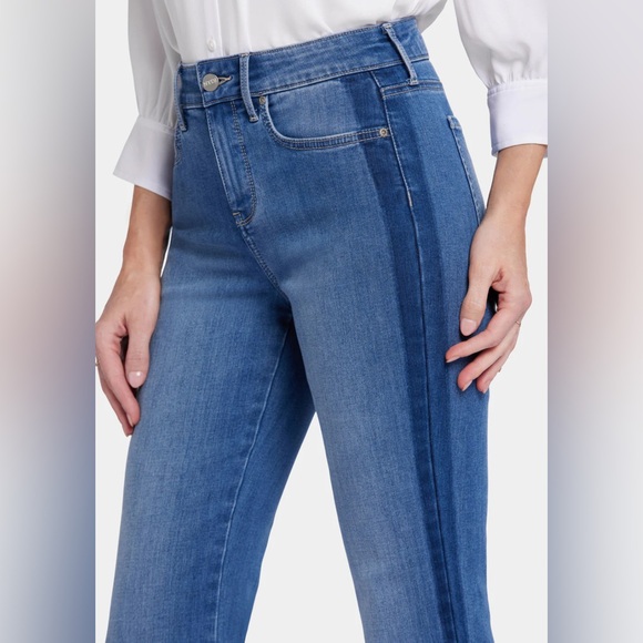 NYDJ Marilyn Straight Leg Stretch Jeans - Sz 10P - Picture 3 of 8